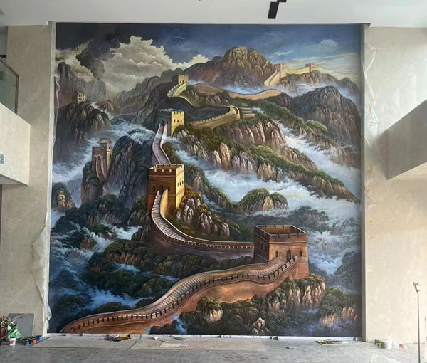 酒店大堂壁畫(huà)制作